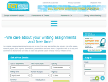 Tablet Screenshot of bestwritingservice.com